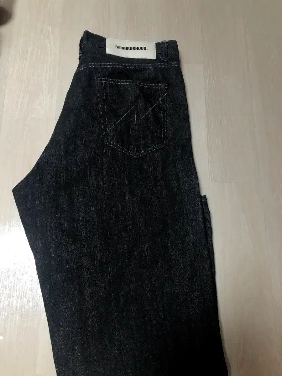 neighborhood RIGID DENIM WIDE PANTS L NEIGHBORHOOD RIGID DENIM DP